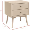 Palma Assembled Nightstand with USB Port in Taupe - Nightstands - 7