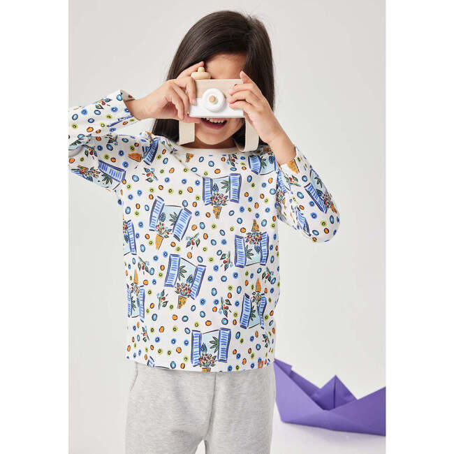 Floral Windows Long Sleeve Tee, Multi - T-Shirts - 4