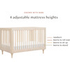 Lolly 3-in-1 Convertible Crib with Toddler Bed Conversion Kit in Washed Natural - Cribs - 5