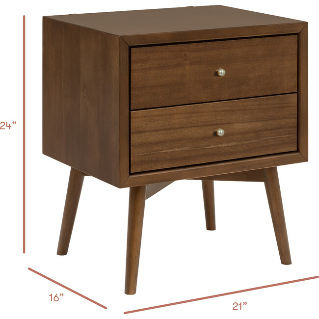 Palma Assembled Nightstand with USB Port in Natural Walnut - Nightstands - 6