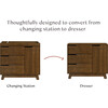 Hudson 3-Drawer Changer Dresser with Removable Changing Tray in Natural Walnut - Dressers - 5