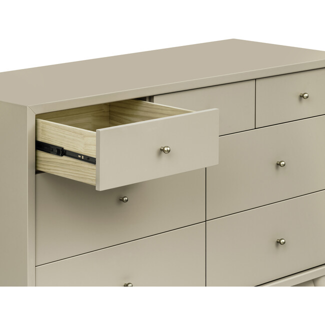 Palma 7-Drawer Assembled Double Dresser in Taupe - Dressers - 6