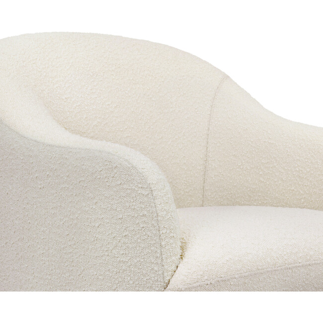 Foy Glider in Boucle in Ivory Boucle - Nursery Chairs - 5