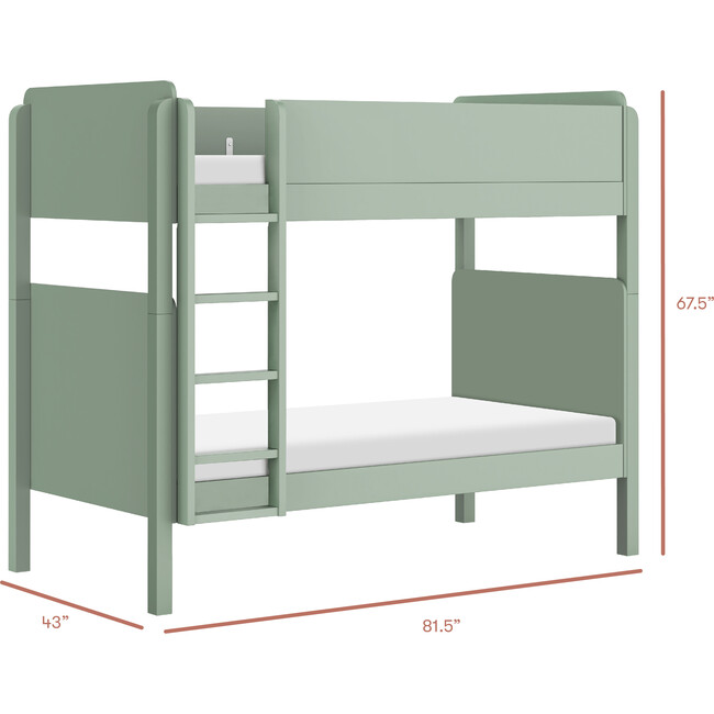 TipToe Bunk Bed in Light Sage - Beds - 9