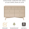 Palma 7-Drawer Assembled Double Dresser in Taupe - Dressers - 8