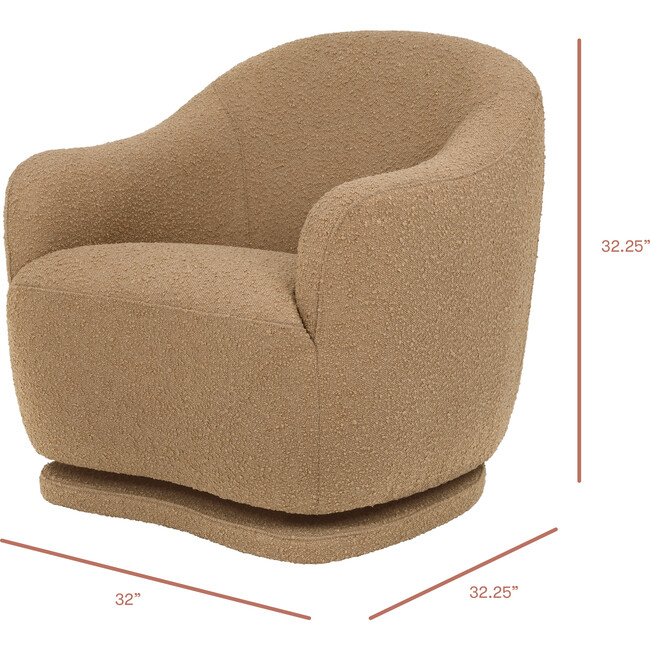 Foy Glider in Boucle in Sand Boucle - Nursery Chairs - 9