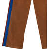 Velvet Side Striped Straight Corduroy Pants, Brown - Pants - 4