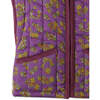 Girls Tiger Print Contrast Binding Wadded Gilet, Purple - Vests - 4