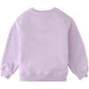 Girls Fleece Applique Front Fringes Long Sleeve Pullover, Purple - Sweaters - 2