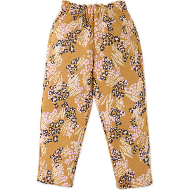 Girls Animal Print Fleece Elastic Waist Pull-On Pants, Multicolors