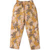 Girls Animal Print Fleece Elastic Waist Pull-On Pants, Multicolors - Pants - 1 - thumbnail