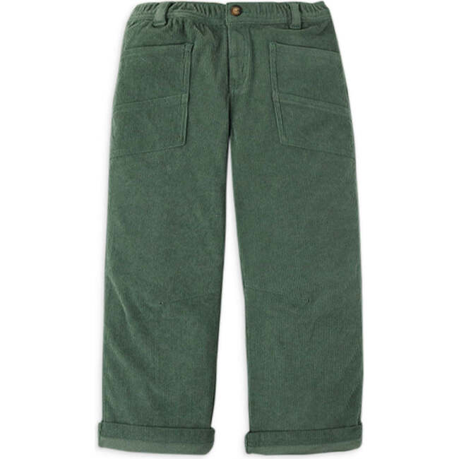 Corduroy Relaxed Arc Fit Pocket Pants, Green