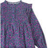 Floral Print Ruffle Detail Long Sleeve Dress, Purple - Dresses - 3