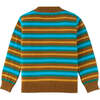 Boys Retro Striped Long Sleeve Button-Up Cardigan, Multicolors - Cardigans - 2