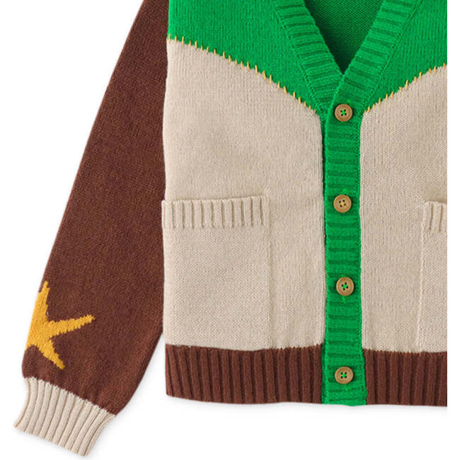 Boys Western Style Knit Long Sleeve Button-Up Cardigan, Multicolors - Cardigans - 4