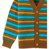 Boys Retro Striped Long Sleeve Button-Up Cardigan, Multicolors - Cardigans - 4