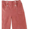 Baby Girls Velvet Sailor Pocket Pants, Tan - Pants - 3