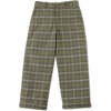 Plaid Loose Fit Pocket Pants, Green - Pants - 1 - thumbnail