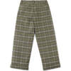 Plaid Loose Fit Pocket Pants, Green - Pants - 2