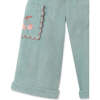 Baby Girls Cherry Embroidery Pocket Pull-On Cargo Pants, Blue - Pants - 4