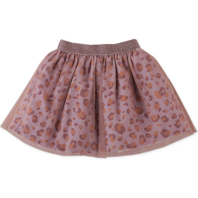 Baby Girls Animal Print Glittered Tulle Skirt, Metallic - Skirts - 1