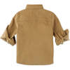 Baby Boys Star Patch Fine Corduroy Shirt, Brown - Shirts - 2