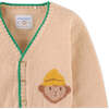 Baby Boys Wana Banana & Monkey Intarsia Cardigan, Beige - Cardigans - 3