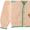 Baby Boys Wana Banana & Monkey Intarsia Cardigan, Beige - Cardigans - 4