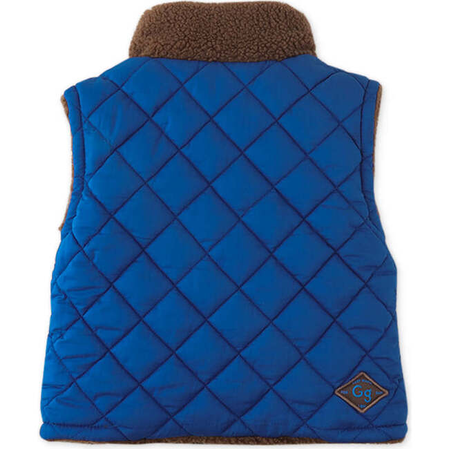 Baby Boys Reversible Sleeveless Sherpa Gilet, Brown - Vests - 4