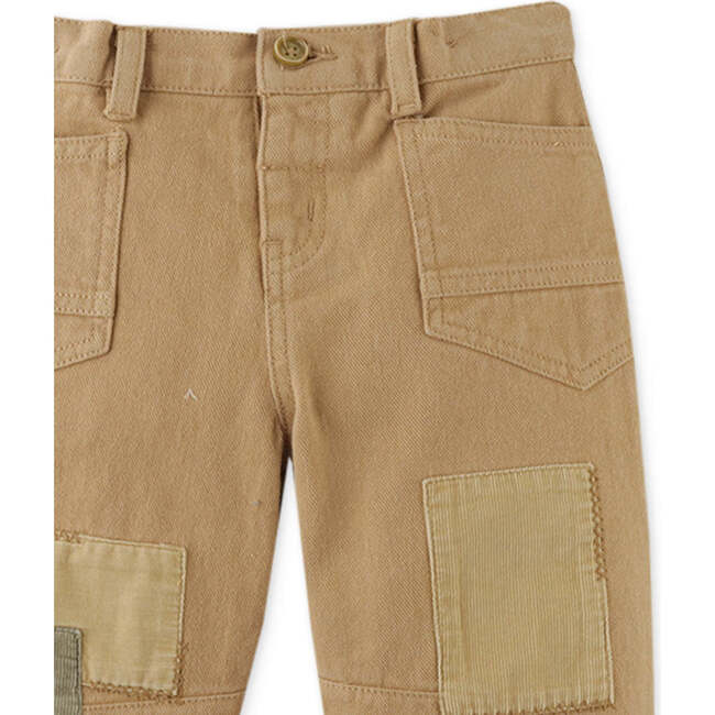 Baby Boys Patchwork Relaxed Arc Fit Pants, Brown - Pants - 3