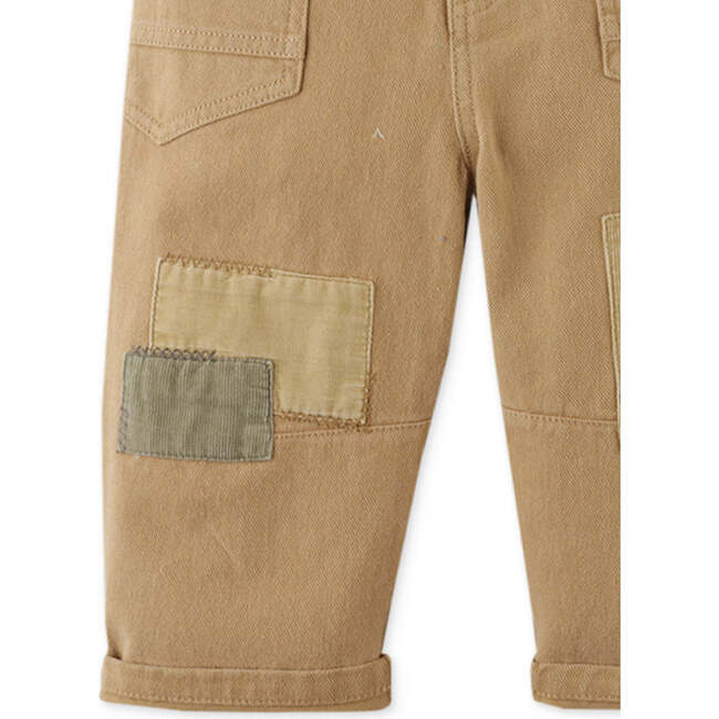 Baby Boys Patchwork Relaxed Arc Fit Pants, Brown - Pants - 4