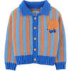 Baby Boys Knit Fox Chenille Applique Retro Striped Cardigan, Multicolors - Cardigans - 1 - thumbnail