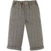 Baby Boys Houndstooth Loose Straight Fit Pants, Multicolors - Pants - 1 - thumbnail