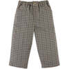 Baby Boys Houndstooth Loose Straight Fit Pants, Multicolors - Pants - 5