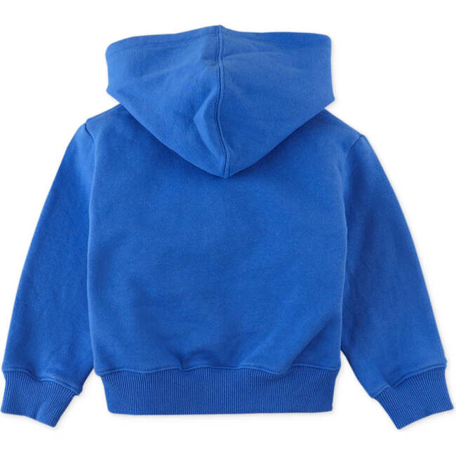 Baby Boys Fox Print Jersey Fleece Hood Pullover, Blue - Sweaters - 2