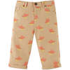 Baby Boys Fox All Over Print Twill Pants, Brown - Pants - 1 - thumbnail