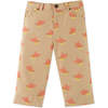 Baby Boys Fox All Over Print Twill Pants, Brown - Pants - 4