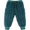 Baby Boys Fine Corduroy Quilted Joggers, Green - Pants - 1 - thumbnail