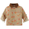 Baby Boys Fox All Over Print Twill Jacket, Brown - Jackets - 1 - thumbnail