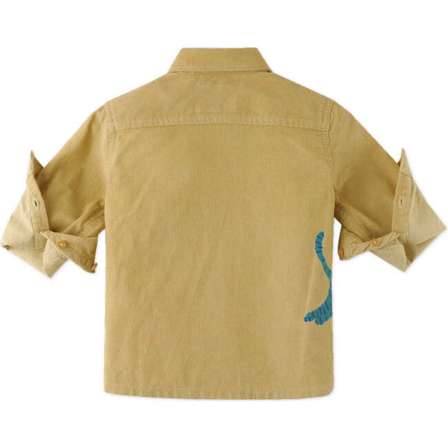 Baby Boys Don't Tickle The Tiger Fine Corduroy Shirt, Yellow - Shirts - 2