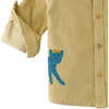 Baby Boys Don't Tickle The Tiger Fine Corduroy Shirt, Yellow - Shirts - 4