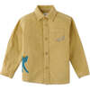 Baby Boys Don't Tickle The Tiger Fine Corduroy Shirt, Yellow - Shirts - 5