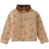 Baby Boys Fox All Over Print Twill Jacket, Brown - Jackets - 5