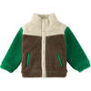 Baby Boys Color-Block Long Sleeve Sherpa Jacket, Multicolors - Jackets - 1 - thumbnail