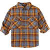 Amazing Boy Applique Plaid Long Sleeve Shirt Jacket, Multicolors - Jackets - 1 - thumbnail