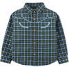 Baby Boys Checkered Embroidered Long Sleeve Western Shirt, Multicolors - Shirts - 5