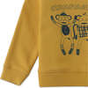 Baby Boys Chimpmates Print Jersey Fleece Pullover, Yellow - Sweaters - 4