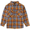 Amazing Boy Applique Plaid Long Sleeve Shirt Jacket, Multicolors - Jackets - 5