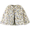 Baby Girls Animal Print Faux Fur Long Sleeve Jacket, Multicolors - Coats - 1 - thumbnail