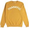 Thankful Thanksgiving Adult Sweatshirt, Mustard - Sweatshirts - 1 - thumbnail